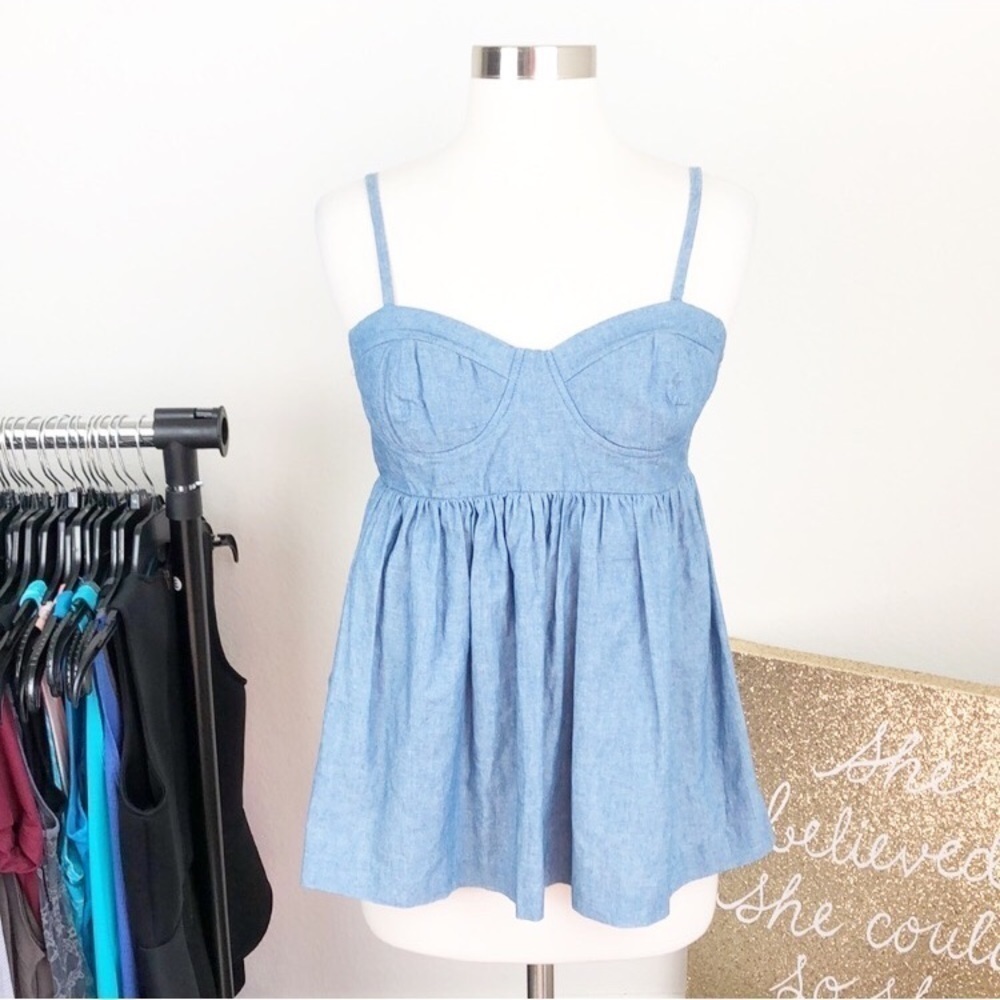Forever 21 / XXI denim cami top
